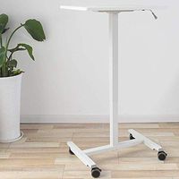 Overbed Table, Adjustable Overbed Rolling Overbed Table, Portable Multifunctional Removable Laptop Desk Bed Sofa Table for Home Office Hospital (Color : A)