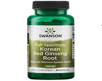 Swanson Premium Full-Spectrum Korean Red Ginseng Root 400 mg, 90 Capsules