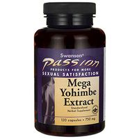 Swanson Mega Yohimbe Extract 750 Milligrams 120 Capsules