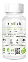 TRUELIXIR Vegan Green Coffee Bean Extract 60%, All Natural, 60 Veggie CAPS (HPMC), Non-GMO, ALLERGEN Free, Gluten Free, NO Carriers, NO FILLERS, THERMOGENIC, Natural Weight Loss Supplement