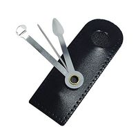 FULUSHOU （Black Leather Pouch ）Tobacco Pipe Tool 3 in 1 Pipe Reamer Simple Pipe Knife