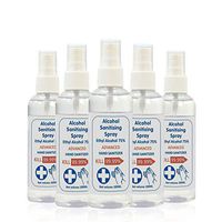 HIZZEEN Disposable Hand Soap Spray Alcohol Based (100ML5/10) Portable Travel Size,Non-Rinse Hand Sanitizer, Remove 99.99% Harmful Substance,5 pcs