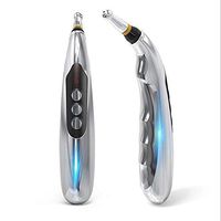 MYLW Meridian Energy Pen with 3 Massage Head Electric Meridians Laser Acupuncture Machine Relief Pain Tools 9 Steps Adjustable