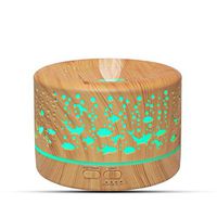 Aromatherapy Diffuser Essential Oil Diffuser 700ml Wood Grain Ultrasonic Cool Mist Humidifiers Large Aroma Diffuser with Timer 7 Colors Lights Changing for Home Office Bedroom