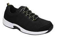 Orthofeet Best Plantar Fasciitis Shoes. Proven Foot and Heel Pain Relief. Extended Widths. Orthopedic, Diabetic, Bunions Women’s Sneakers, Coral Black