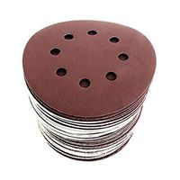 Sand Paper, Samoii Premium Wet Dry Waterproof Abrasive Discs, 5 Inch 8 Holes 60PCS Assorted Grit Sanding Paper for Wood Furniture Finishing, Metal Sanding and Automotive Polishing (60PC)
