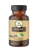 180 Capsules Organic Noni Fruit -100% Organic Noni Fruit Powder, 1000mg Per Serving | Veg Capsules