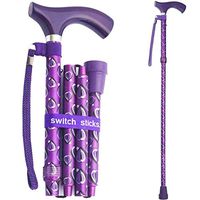 Switch Sticks Aluminum Adjustable Folding Cane and Walking Stick collapses and adjusts from 32 to 37 inches, Viking