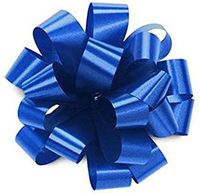 PMU Pom Pom - Pull Out Bows 5 Inch Royal Blue Pkg/10