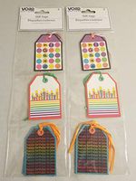 Voila Gift Tags - 2 Packages of 9 (18 Total Count)