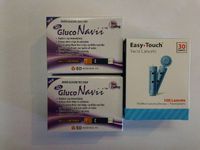 100 Gluco Navii Glucose Test Strips + 30 Gauge Lancets