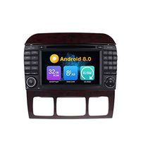 KUNFINE 8 Core Android 9.0 Car DVD GPS Navigation Headunit Car Stereo Multimedia Player Car Radio for Benz S Class W220 S280 S420 S430 S320 S350 S400 S500 Steering Wheel Control Map of North America