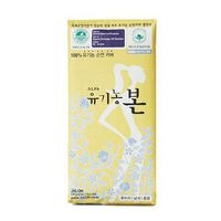 Korean Bon Organic Cotton Sanitary Pads with Wings Medium 30 Count