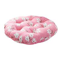 Meidexian888 Linen Seat Cushion,Pink Magnolia Chair Cushion Round Cotton Upholstery Soft Padded Cushion Pad Seat Cushion for Office Home Or Car (Multicolor, A)
