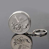 XISAOK Lighters,Refillable Safety Gas Butane Lighter,Mini Portable Cigarette Lighter Keychian Pendant Creative Gift Key-Ring Without Oil Gas (1 Piece)