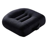 Car Boost Seat Cushion, Angle Lift Seat Cushions, Portable Breathable Mesh, Effectively Increase The Field of View by 12cm, Ideal for Office, Home,Black