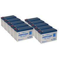 Power Sonic Battery REPL PX12072 F2 TERMINALS 12V 7.2AH - 10 Pack