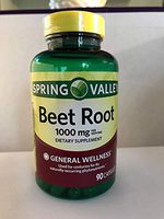 Spring Valley Beet Root 1000mg dietary supplement 90 capsules