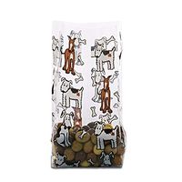 100ct Dog"Puppy PALS" Doggies 4x2x9" Medium Cello Cellophane Party Treat Snack Bags