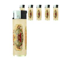 Refillable Electronic Lighter Set of 5 Pieces D-168 Binding Tie Cigars