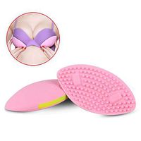Electric Breast Massage Wireless Vibrating Silicone Chest Breast Enhancer Enlargement Invisible Bras Prosthesis Pasties Implants Forms Inserts Pump,Pink