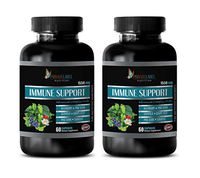 Immune System Support Supplements - Immune Support Advanced Complex 1550MG - Green Tea Extract Vitamins - 2 Bottles 120 Capsules