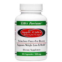 Life's Fortune Apple Cider Vinegar Capsules 90 Capsules - 500mg, The Natural 'Fat Buster', Weight Loss and Health Formula