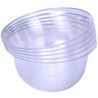 Mydio 50 Pcs Hard Clear Plastic Bowls（8.5 oz），Premium Quality Dessert Disposable Bowl Pack for Wedding or Party