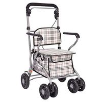 SHIYANLI Walking Frame,Elderly Shopping cart, Old Man, Push Shopping cart, Travel aid, Four-Wheel Folding