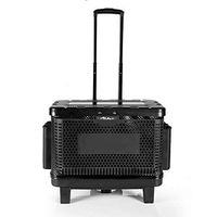 Fishing Bucket SzLive Fish Barreled Fish Barrel Bucket Protection Barrel Fishing Box EVA Multi-function Double Wheel Collapsible Water Bucket (Color : Black, Size : 45x52x28cm)