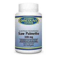 Vitamin Discount Center Saw Palmetto Berry Extract 320 Mg, 60 Softgels
