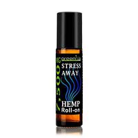 7,500mg Hemp Infused Stress Away Roll-On Therapeutic Essential Oil Blend of 7,500mg C02 Extracted Hemp, Ylang Ylang, Lavender, Sandalwood Australian, Marjoram Sweet, Peru Balsam (1 Pack)