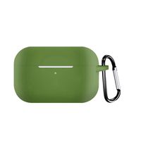 Shan-S Compatible for AirPods Pro Case, Shockproof Protective Premium Soft Silicone Cover Chargeable Headphone Case Skin with Anti-Lost Carabiner for AirPods Pro 2019 Wireless Charging Case