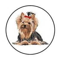 Special Pack 48 Yorkie Envelope Seals Labels Stickers 1.2" Round #CUAS