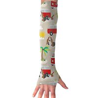Basset Hound Summer Beach UV Protection, Compression & Cooling Arm Sleeves For Cycling/Golf/Basketball/ Other Sports