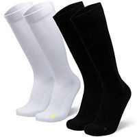 Graduated Compression Socks (Multicolor 2 Pairs (1 x black, 1 x white), US Women 11-13 // US Men 9.5-12.5)