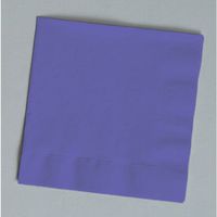 Creative Converting 139371154 Purple 2 Ply Beverage Napkins