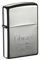 Personalized Black Ice Zippo Dark Gun Metal Lighter for Groomsmen Gift - Free Engraving