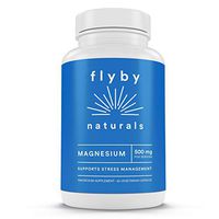 Flyby Premium Magnesium Citrate & Oxide Capsules (500 mg - 60 Servings) – High Absorption & Pure Mag Supplement for Sleep, Leg Cramps, Muscle Relaxation, Energy & Natural, Calm, Relaxation, Stress