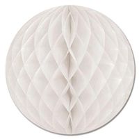 5" White Honeycomb Ball