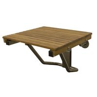Plantation Teak ADA Wall Mounted Folding Shower Bench/Seat (20"x16")