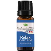 Plant Therapy Essential Oil | Relax Synergy | Sleep & Stress Blend | 100% Pure, Undiluted, Natural Aromatherapy, Therapeutic Grade | 10 Milliliter (1/3 Ounce)