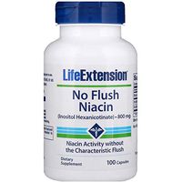 Life Extension - No Flush Niacin - 800 Mg - 100 Caps (Pack of 4)