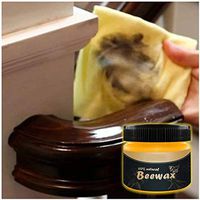 DZT1968 Natural Wood Seasoning Beeswax，Furniture Care Beeswax Home Cleaning Cleaner and Protector Wax，Traditional Beeswax Polish for Wood & Furniture (1 Pc Beeswax)