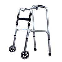 Luckya Walker Frame with Wheels, Folding Lightweight Mobility Walking Aid,Elderly Rehabilitation Walker Non-Slip Walking Stick with Hospital
