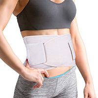 Thx4COPPER Post partum Compression Belly Belt - Women Weight Loss Back Support for Backache, Sciatica, Hernia, Spasms- Adjustable Sauna Sweat Band for Pain Relief, Spine Straight and Safe