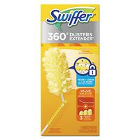 Swiffer 82074CT 360 Dusters, Plastic Handle Extends to 3 ft, 1 Handle & 3 Dusters per Kit (Case of 6 Kits)