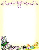 Easter Eggs & Chicks Stationery Printer Paper 26 Sheets