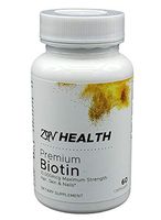 Premium Biotin 10,000 mcg Helps Longer shinier Hair Healthy Skin Stronger Nails Extra Strength Pills 60 Tablets by Zon Health