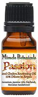 Miracle Botanicals Passion Annointing Oil - 10% Essential Oil Sacral Chakra Synergy Blend in a Golden Argan Oil Base 10ml